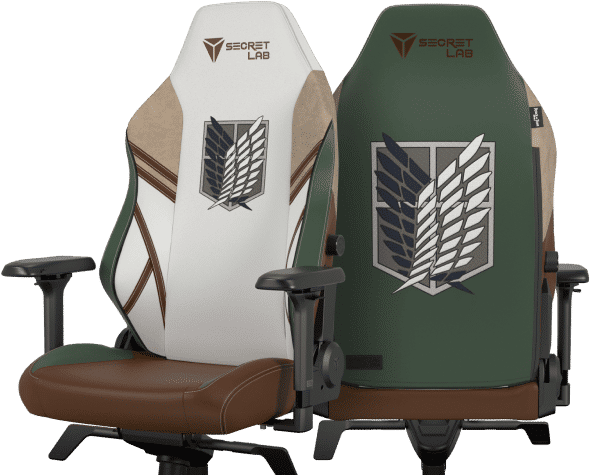 Imagem cadeira Secretlab x Attack on Titan